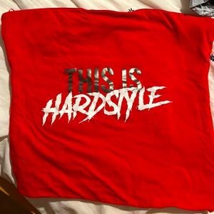 This is hard style tube top perfect for a show or festival only worn once